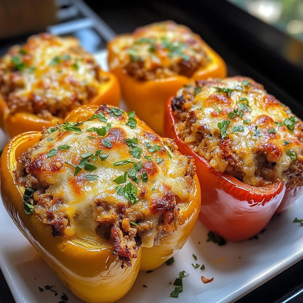 Air Fryer Stuffed Peppers - detail 1