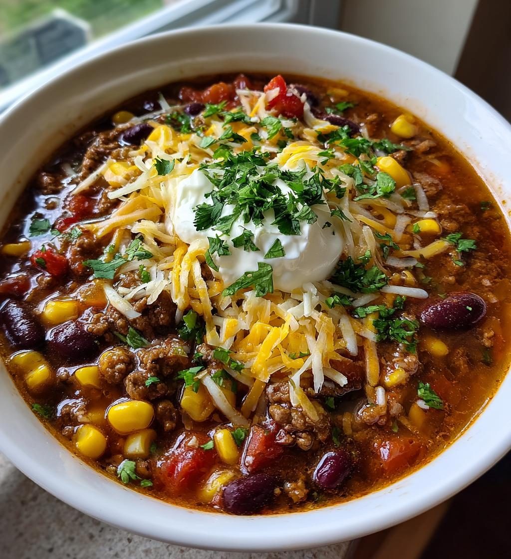 Beef Taco Soup