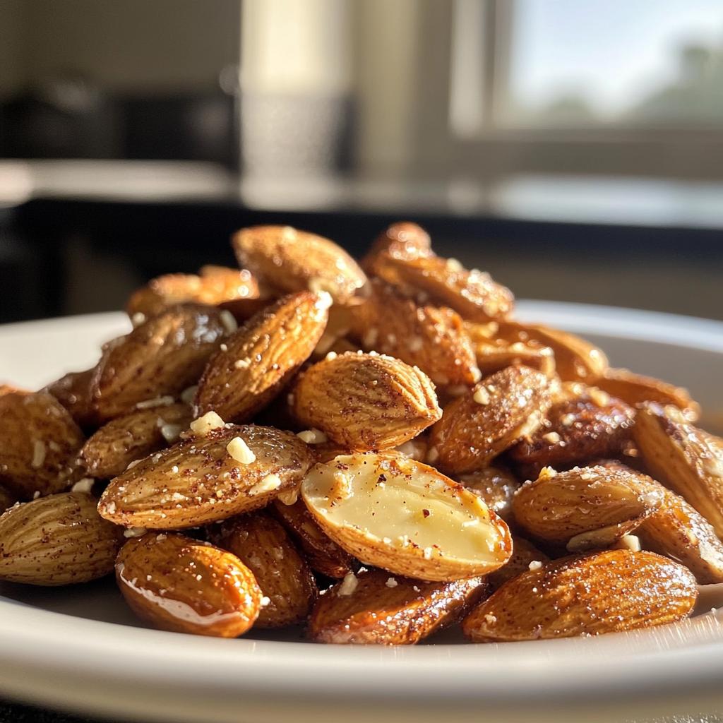 air fryer almonds - detail 1