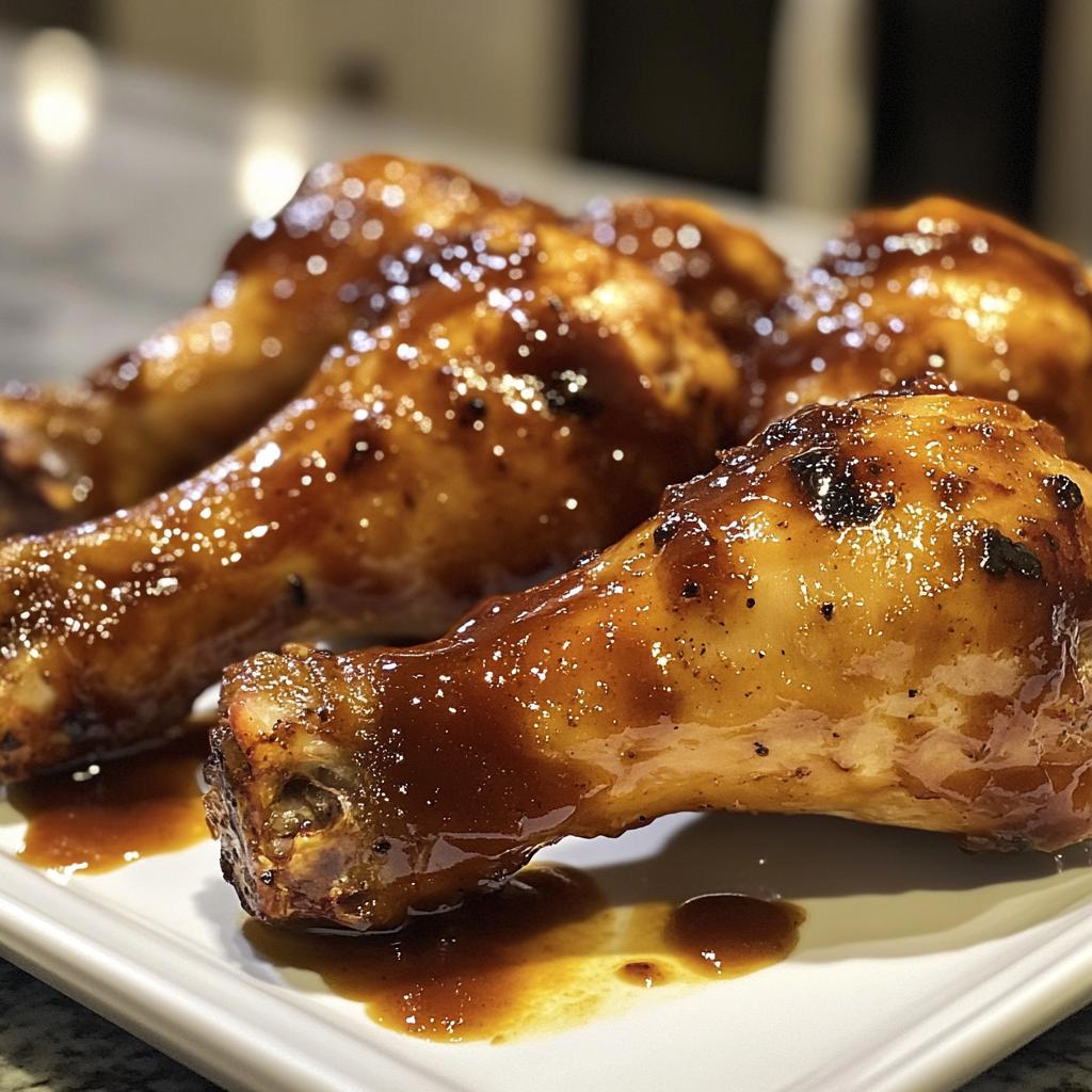 air fryer bbq chicken drumsticks - detail 1