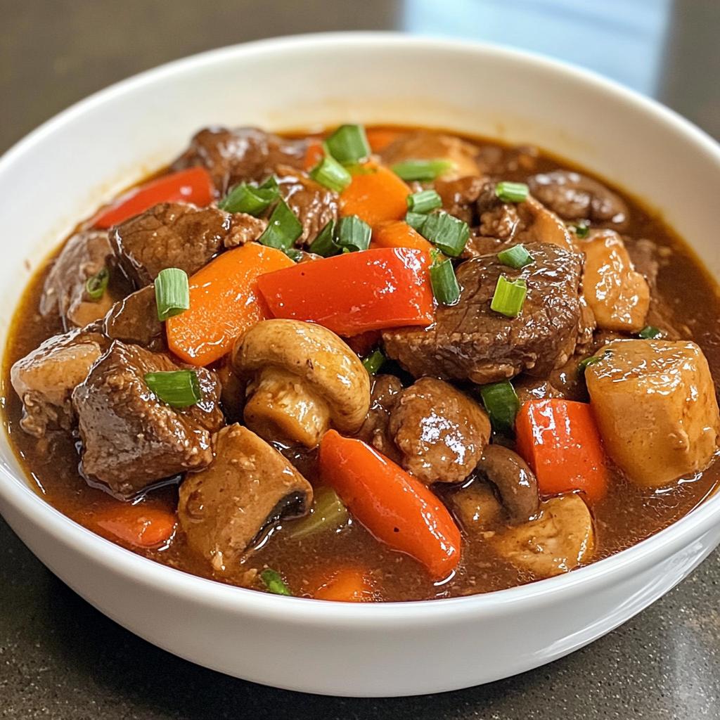 asian beef stew - detail 1