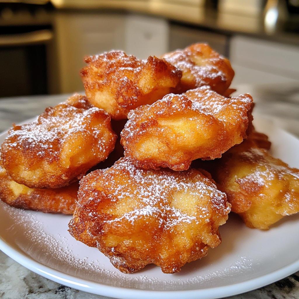 baked apple fritters - detail 1