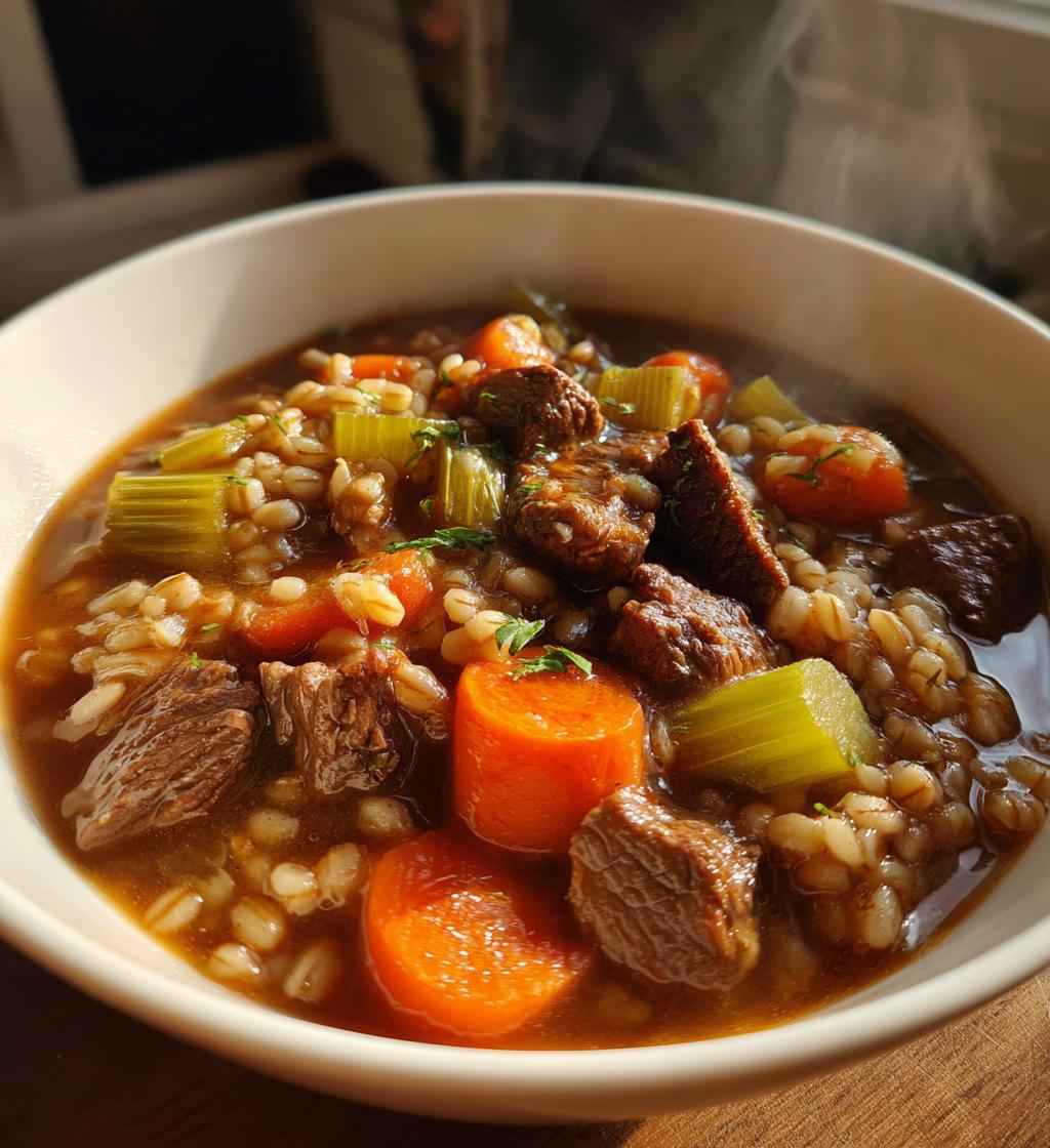 beef and barley stew crockpot