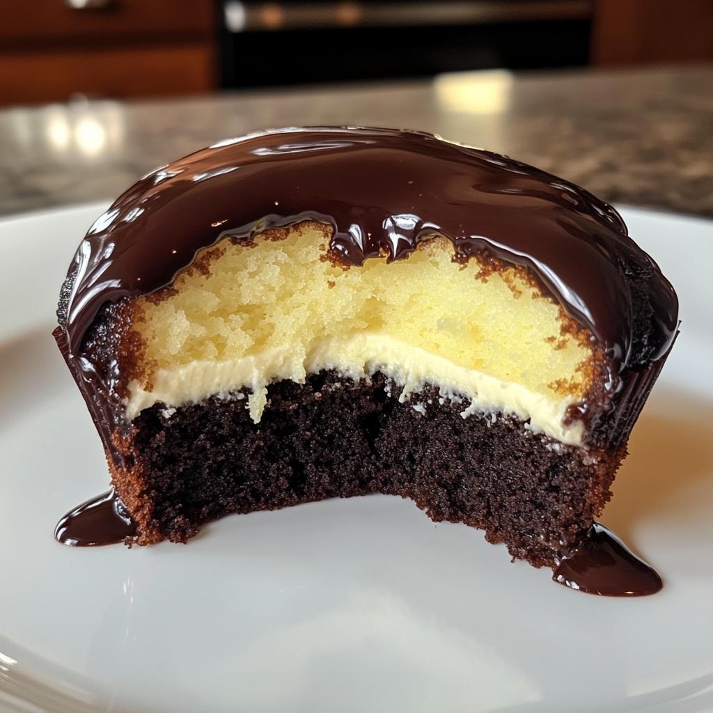 boston cream cupcakes