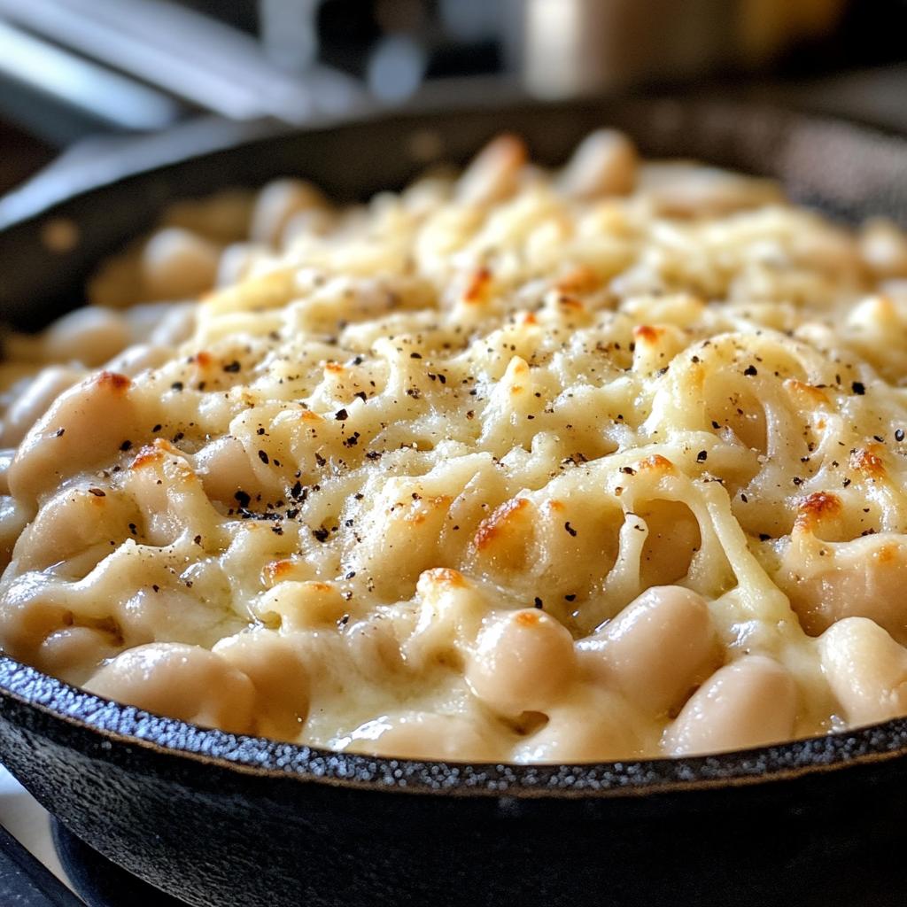 cacio e pepe white beans skillet recipe