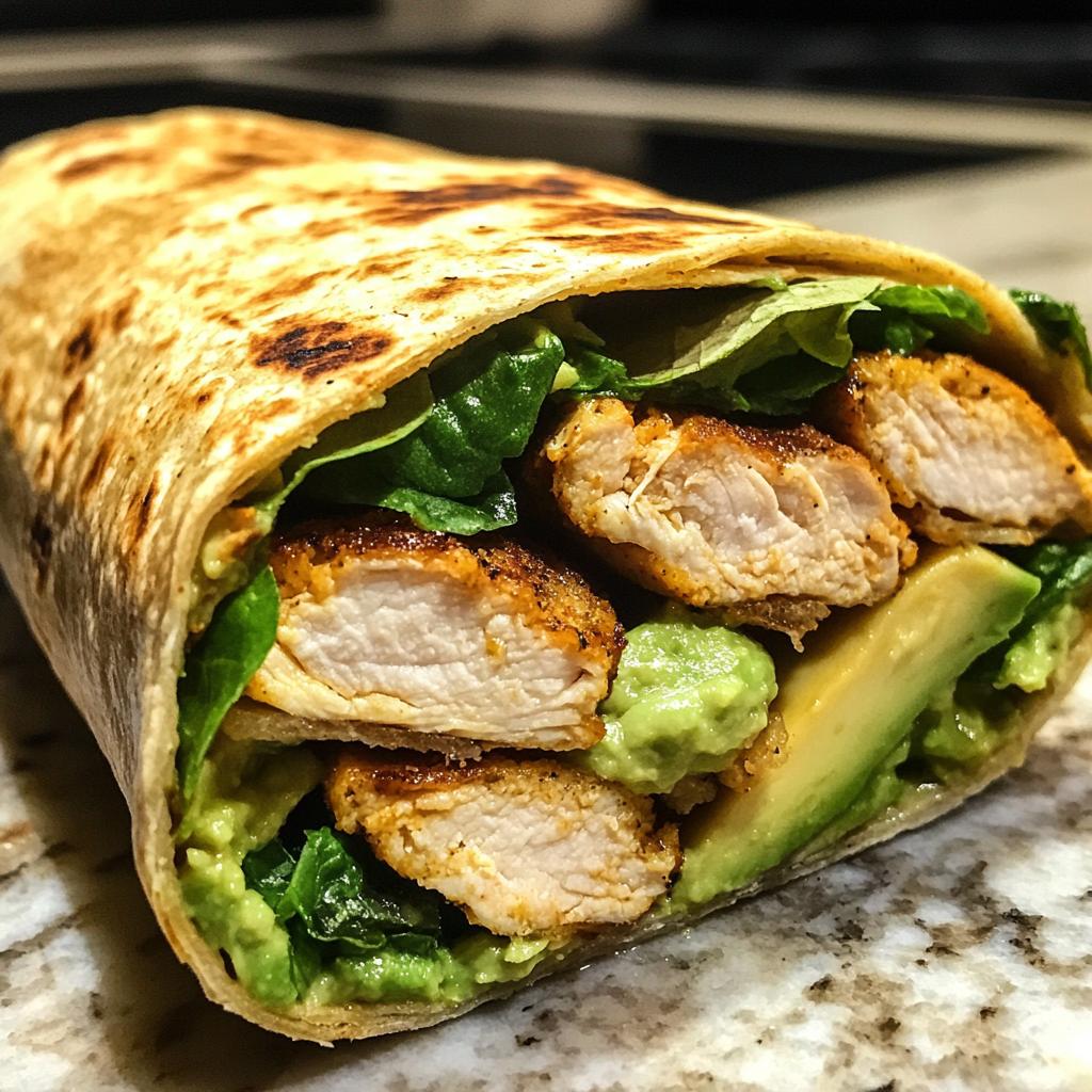 chicken avocado wrap