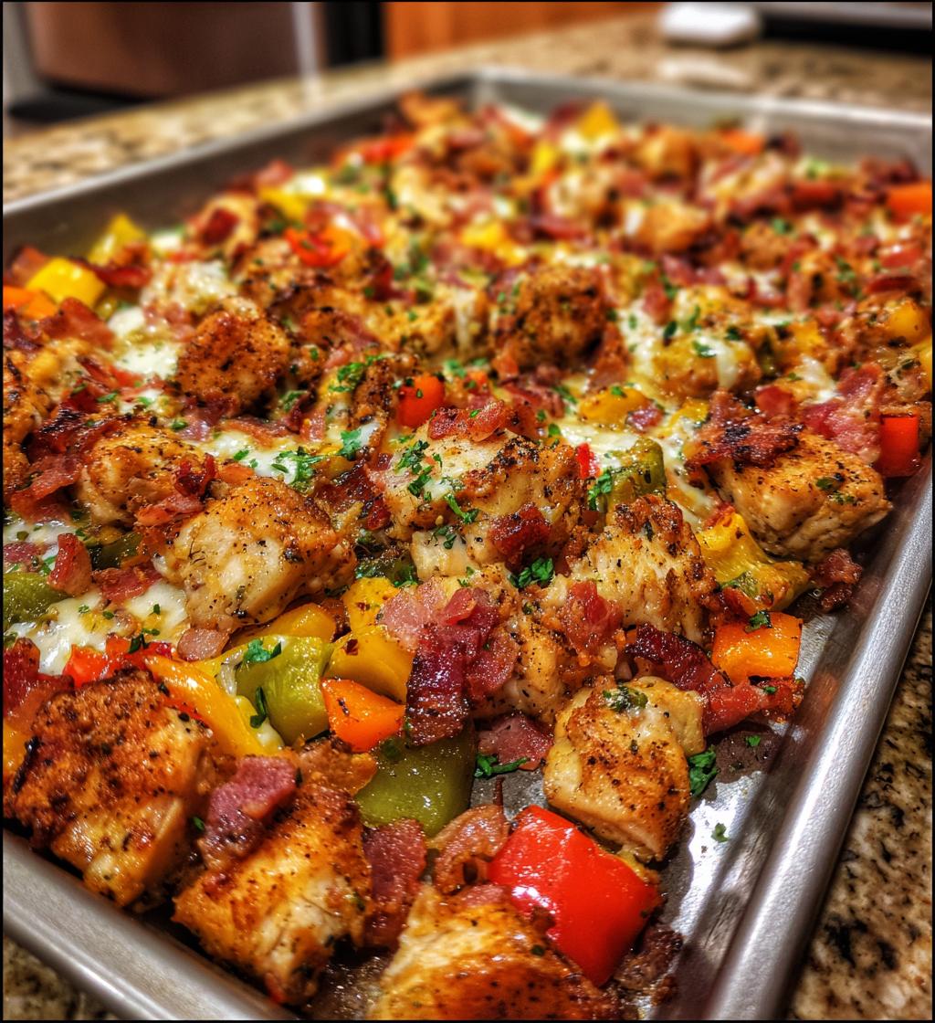 chicken bacon ranch sheet pan recipe