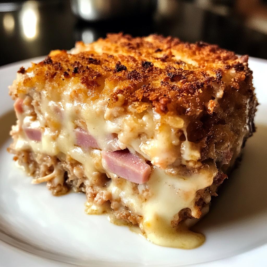 chicken cordon bleu meatloaf