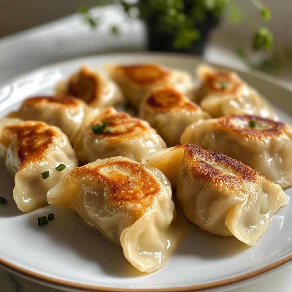 chicken dumplings - detail 1