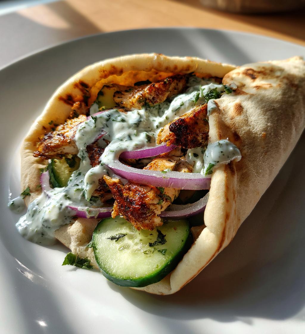 chicken gyros - detail 1