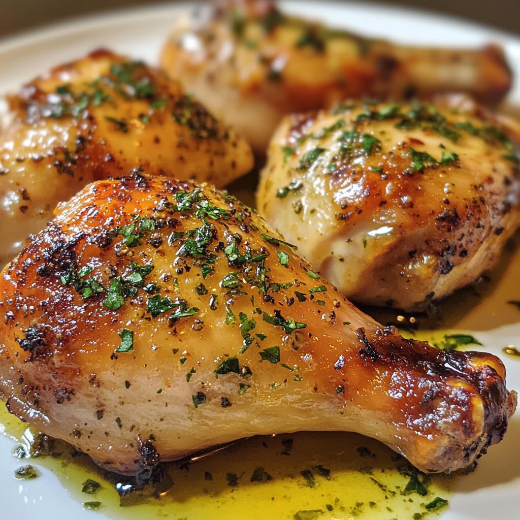 chicken legs in the oven - detail 1