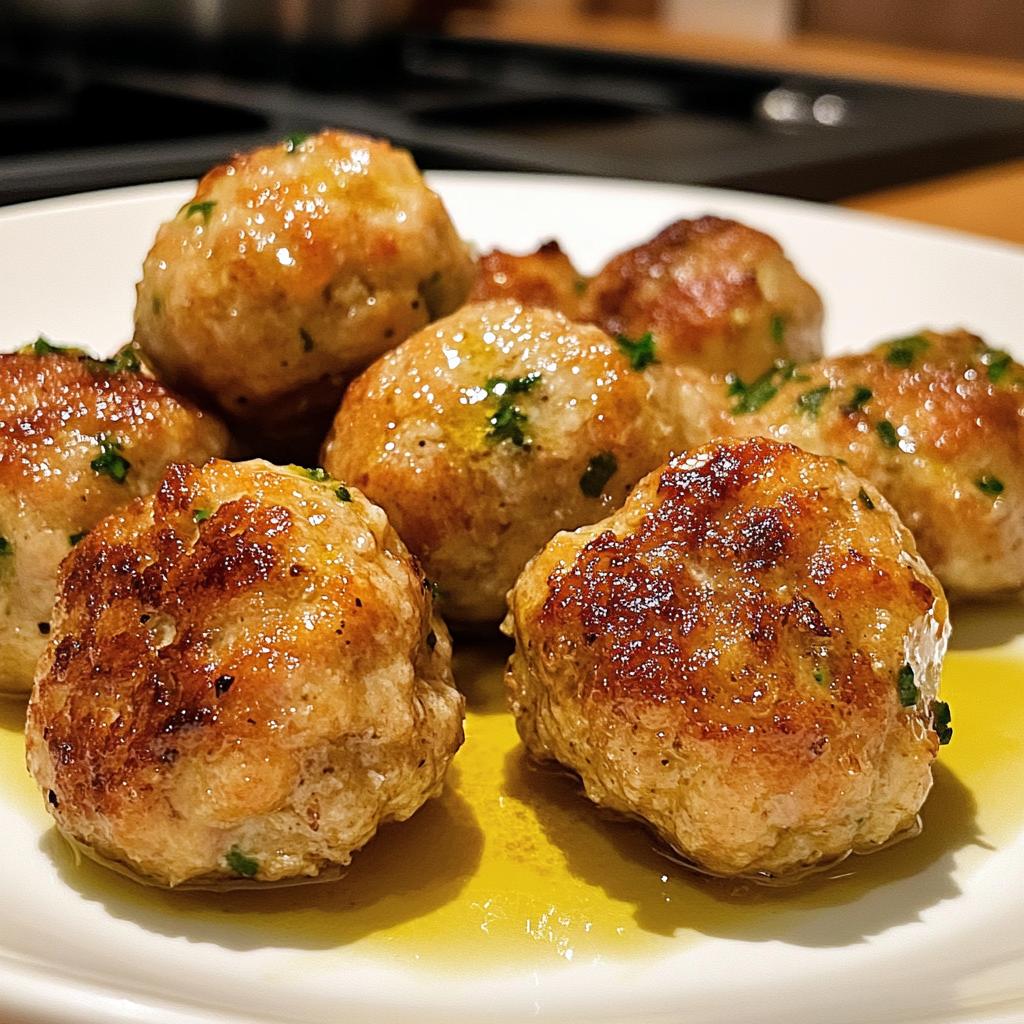 chicken meatballs - detail 1
