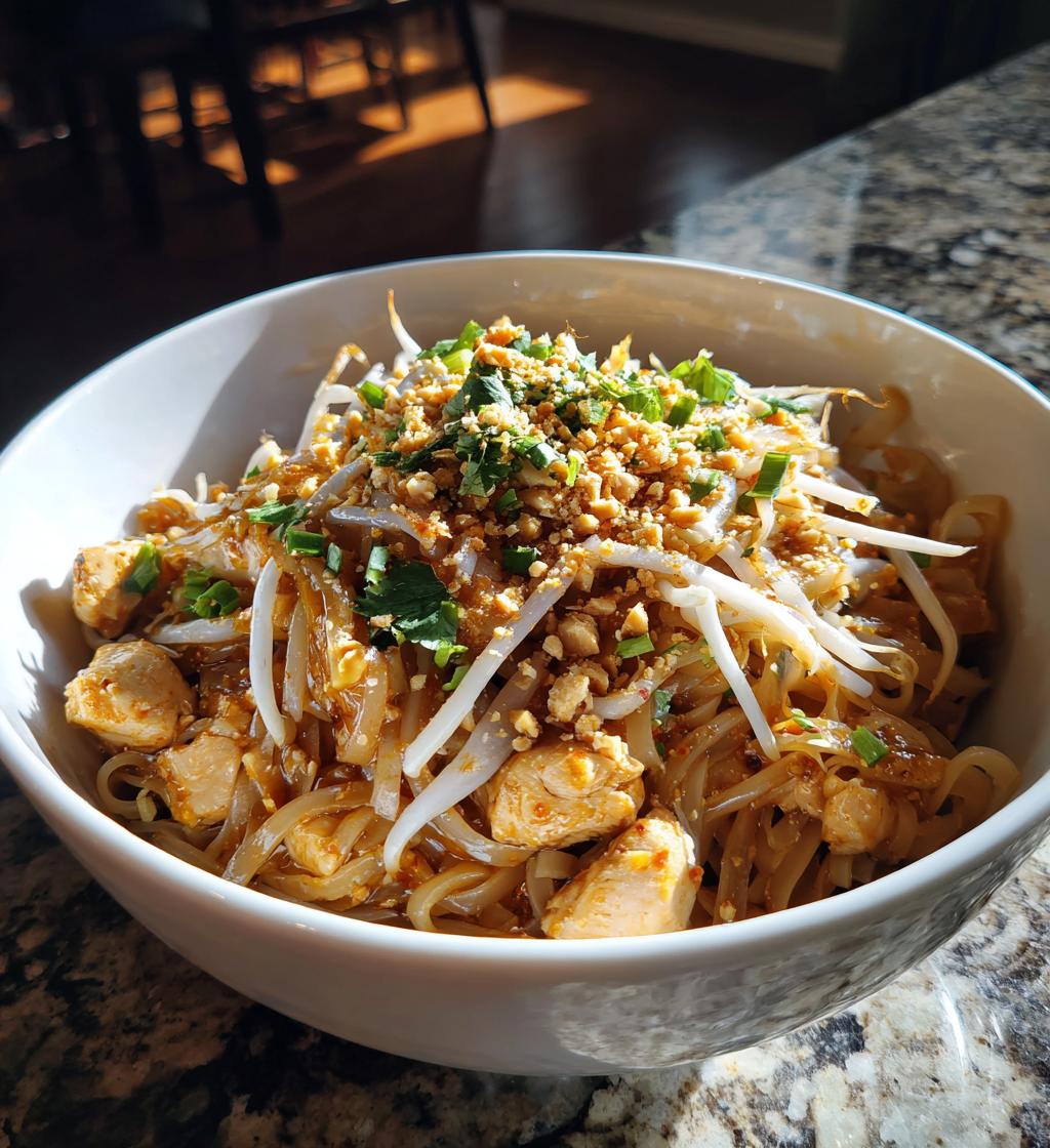 chicken pad thai - detail 1