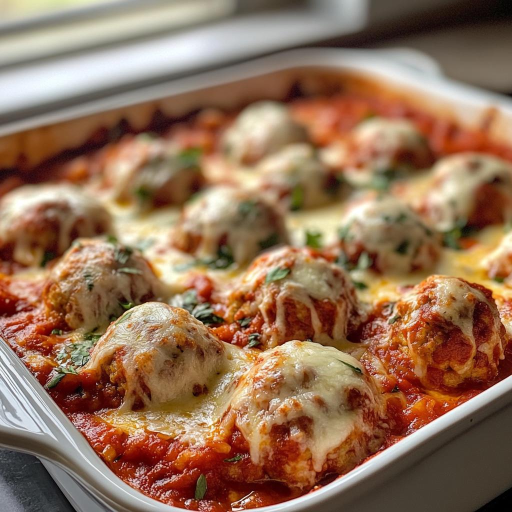 chicken parmesan meatballs