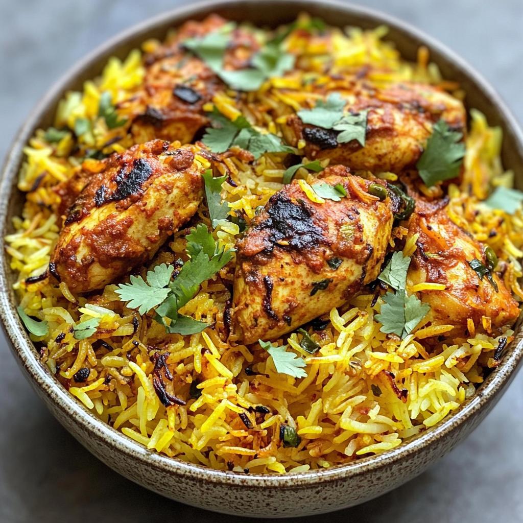 chicken tikka biryani