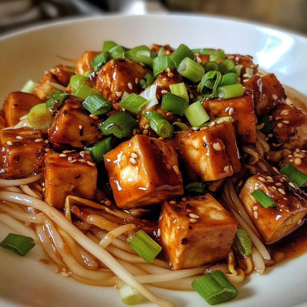 chilli tofu noodles - detail 1