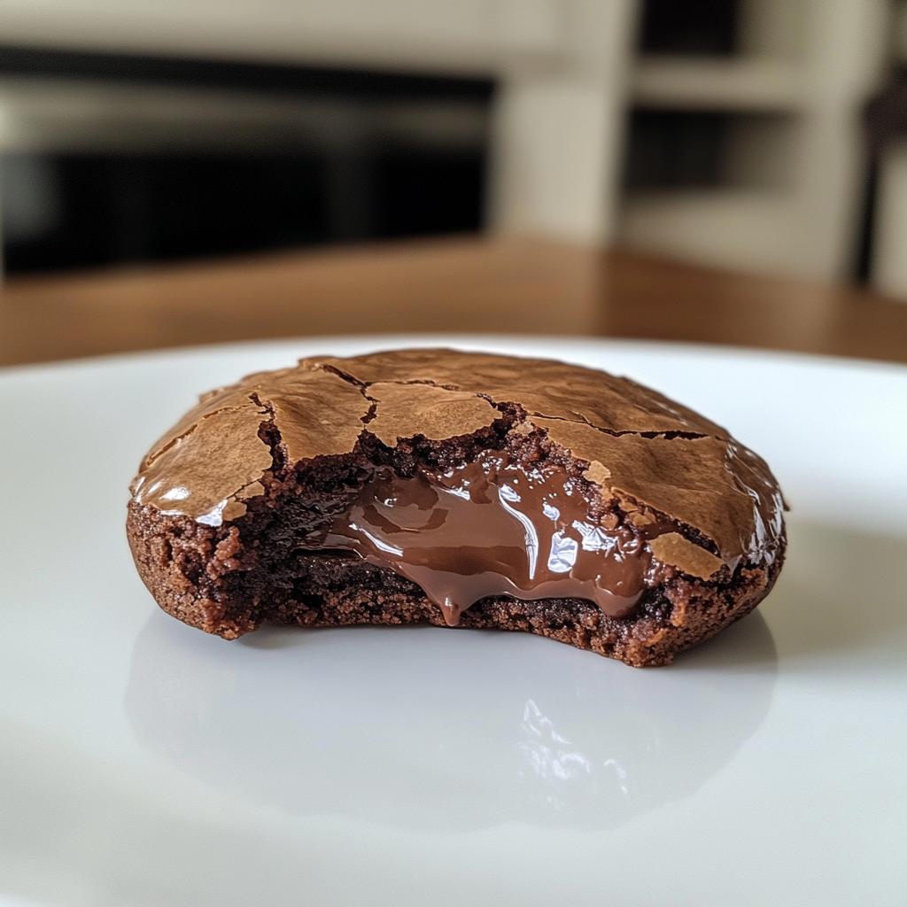 chocolate lava brownie cookies - detail 1