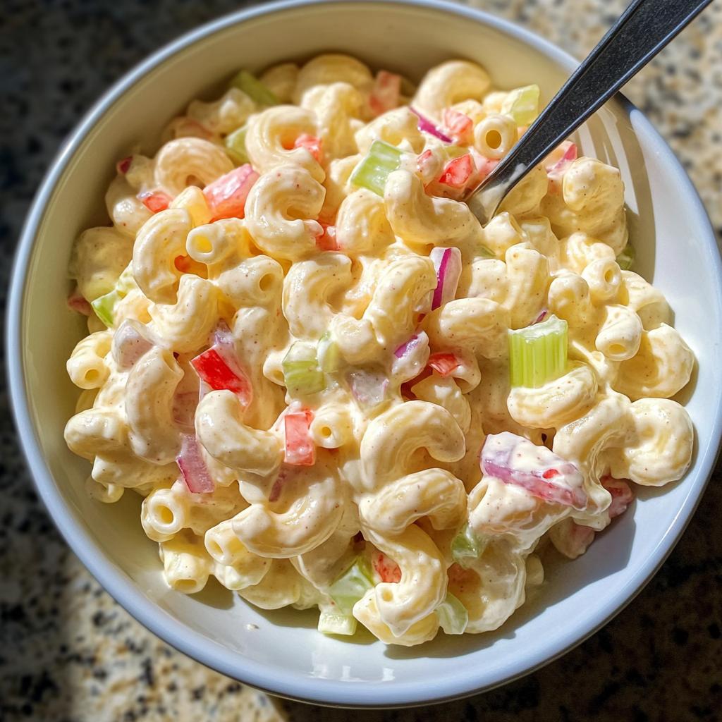 classic creamy american macaroni salad - detail 1