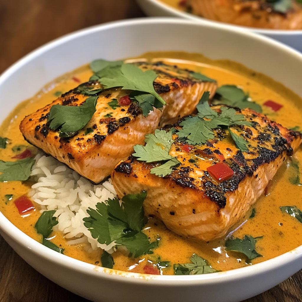 coconut curry braised salmon recipe