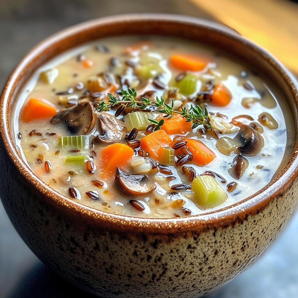 cozy autumn wild rice soup recipe