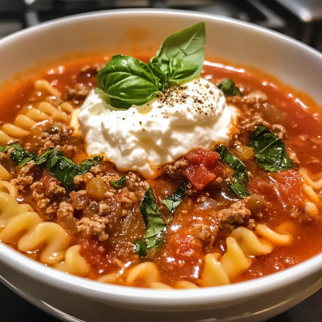 crockpot lasagna soup recipe