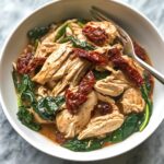 crockpot tuscan chicken with creamy sun dried tomato and spinach sauce recipe