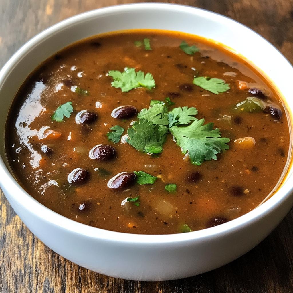 easy black bean soup recipe