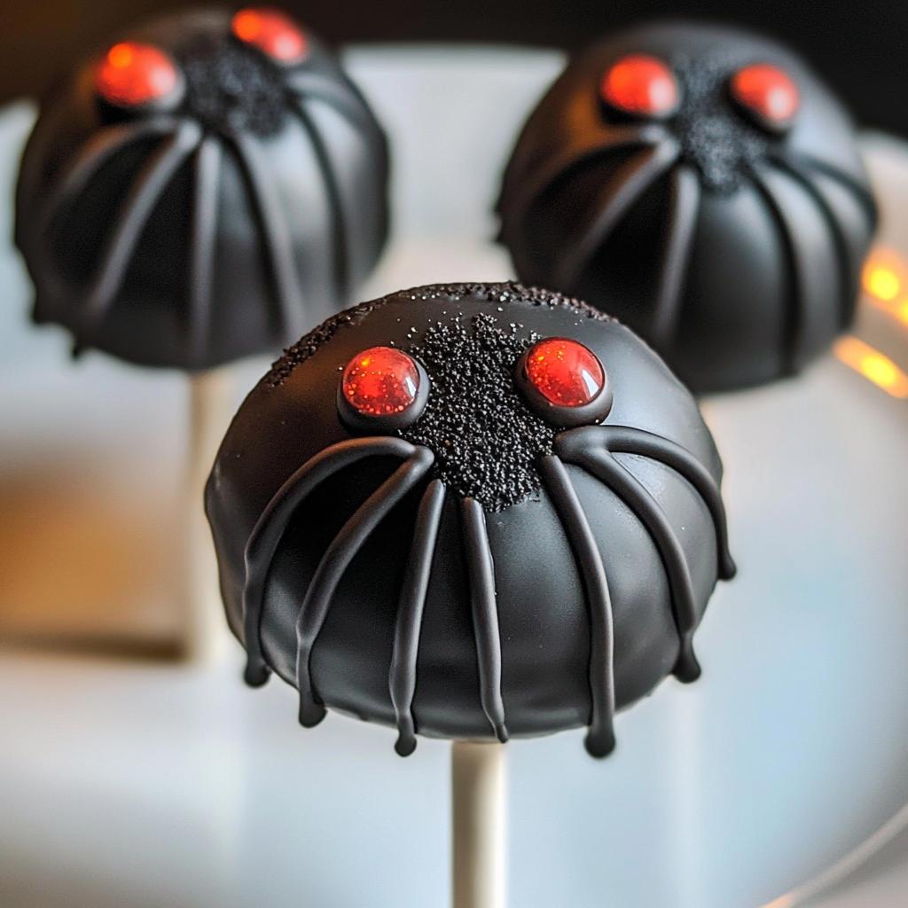glowing black widow oreo pops recipe