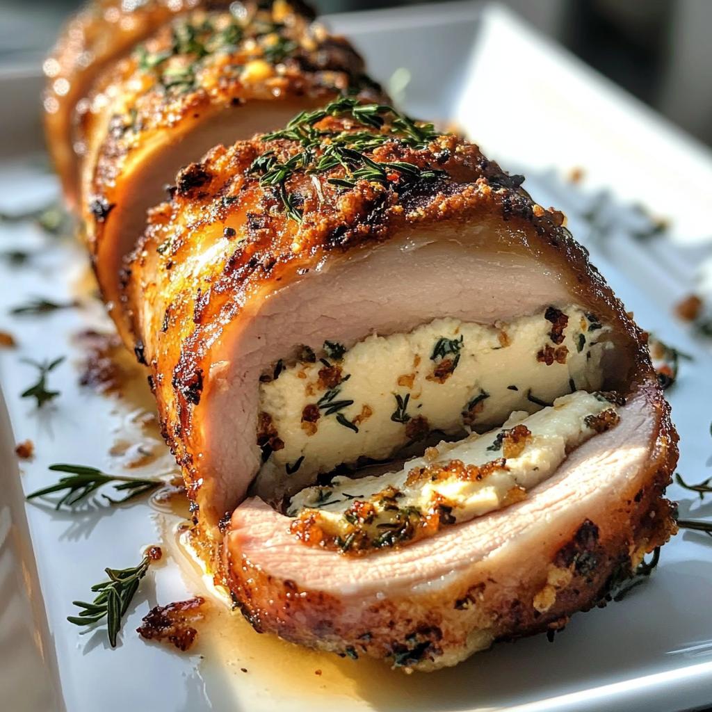 goat cheese stuffed pork tenderloin - detail 1