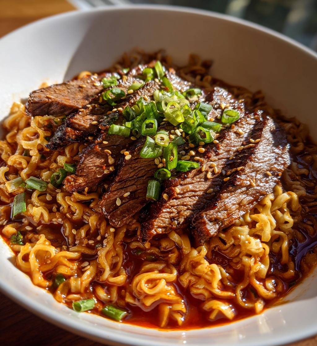 grilled beef korean ramen recipe