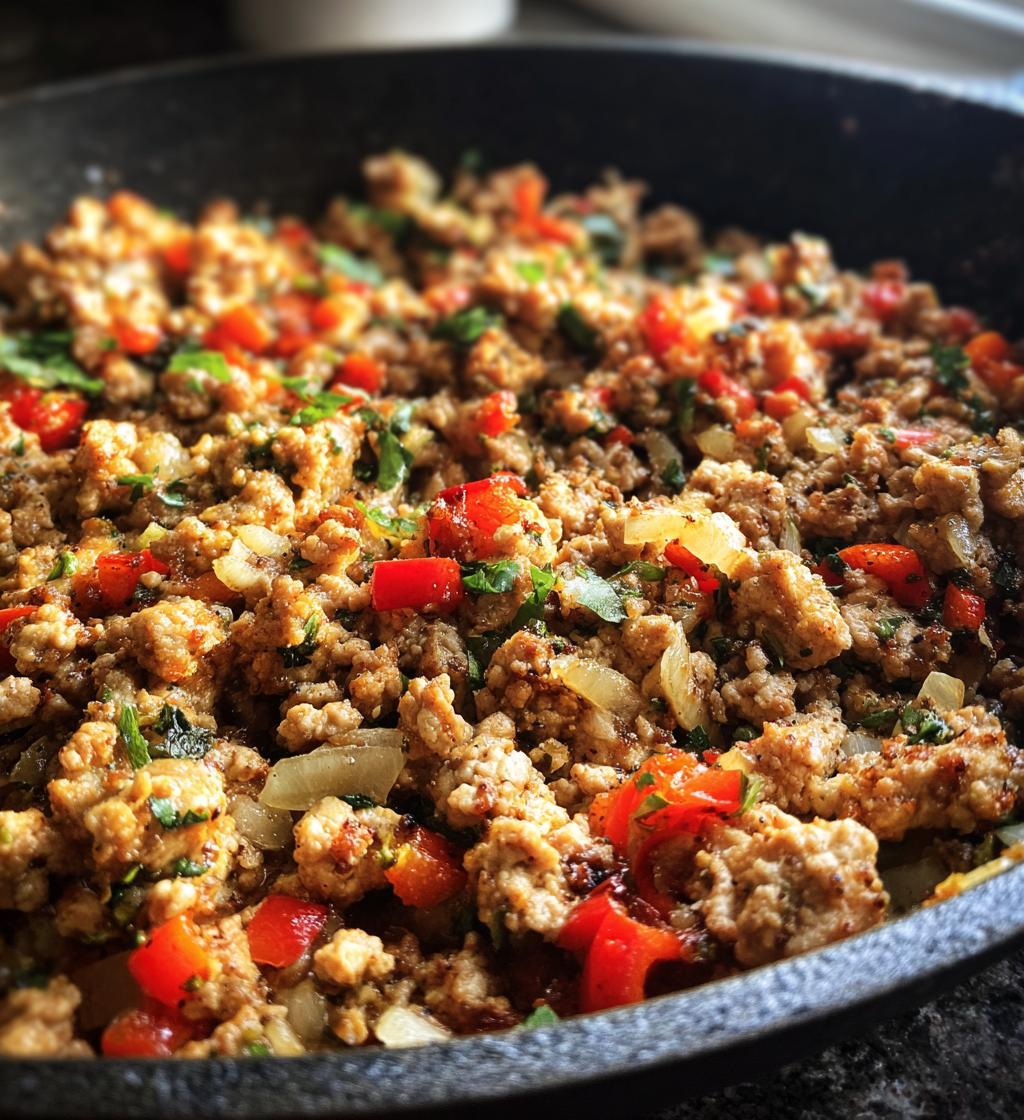 ground turkey - detail 1