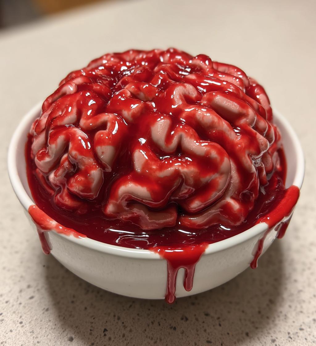 halloween brain dip appetizer recipe