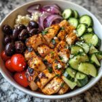 healthy greek chicken bowls