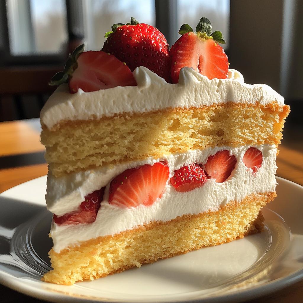 heavenly fluffy strawberry shortcake