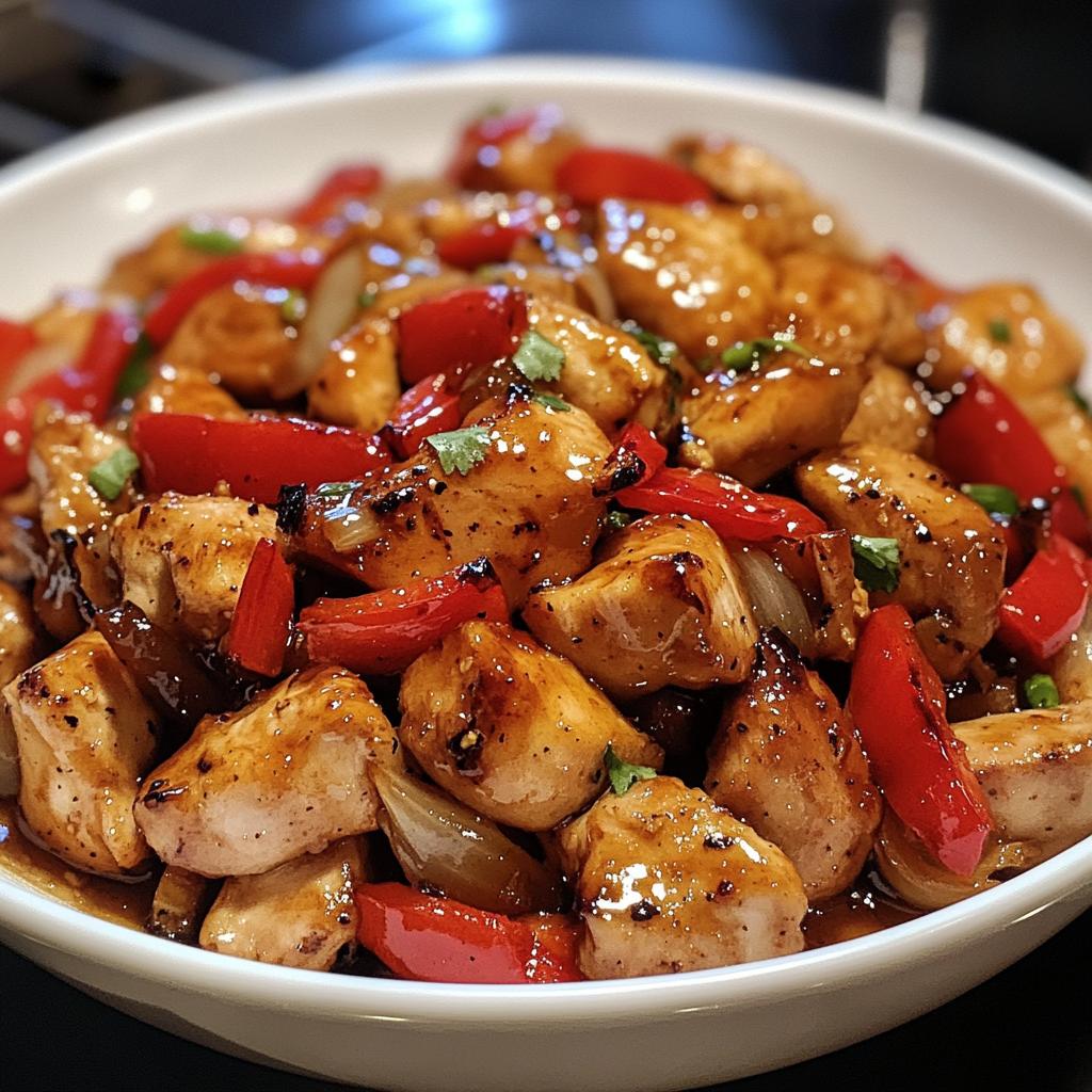 honey garlic chicken stir fry