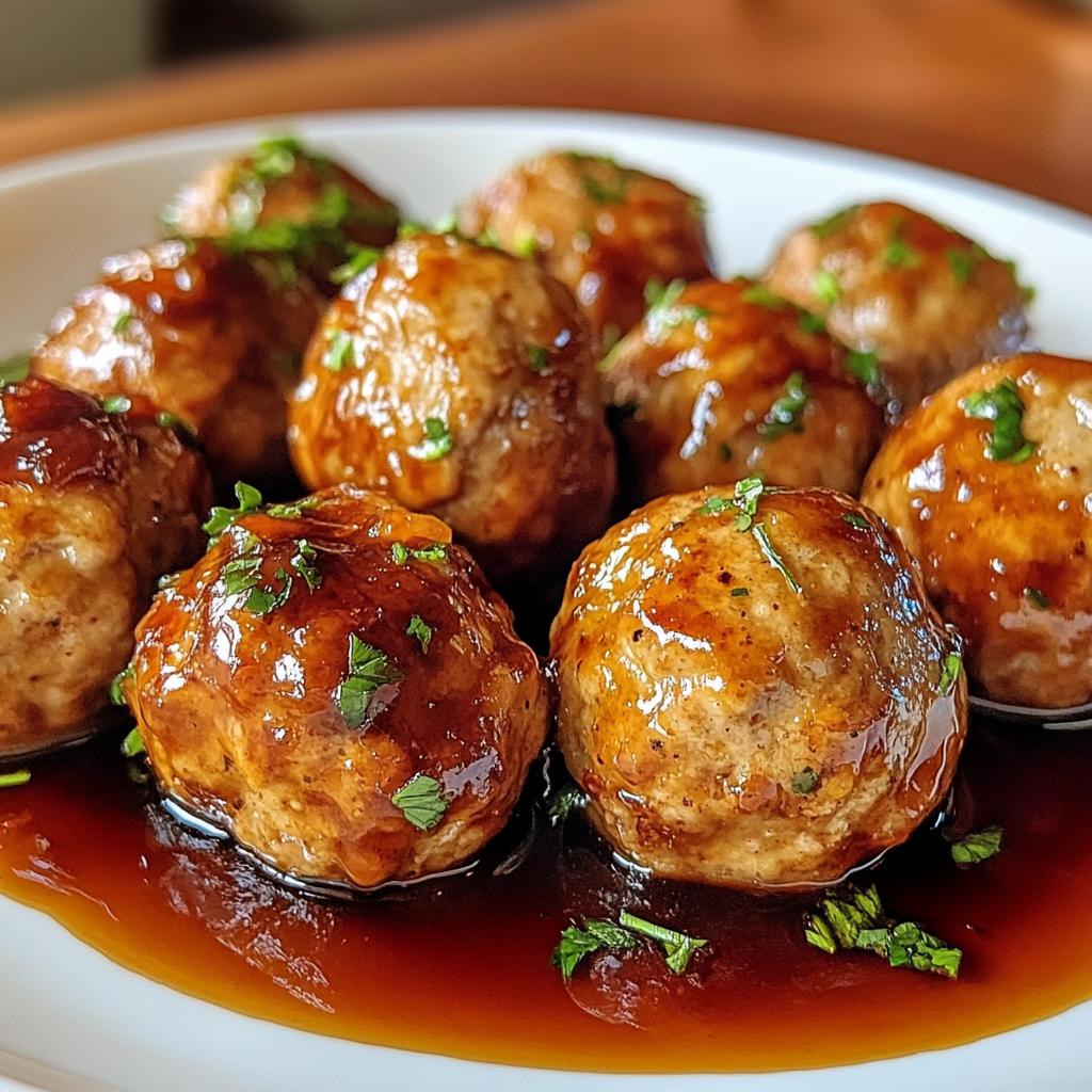 honey garlic turkey meatballs