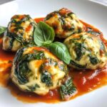 italian spinach ricotta dumplings with tomato basil sauce recipe