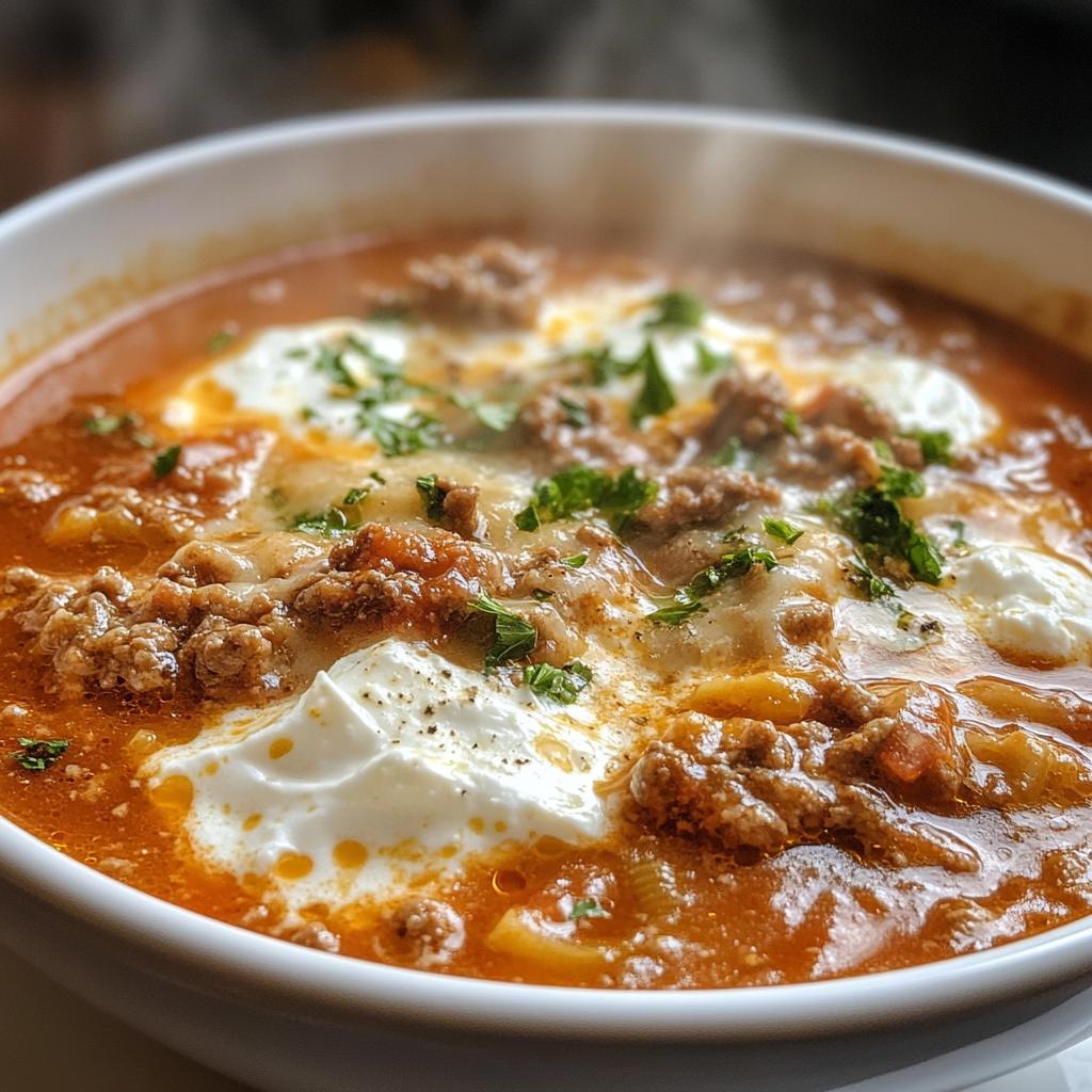 lasagna soup - detail 1