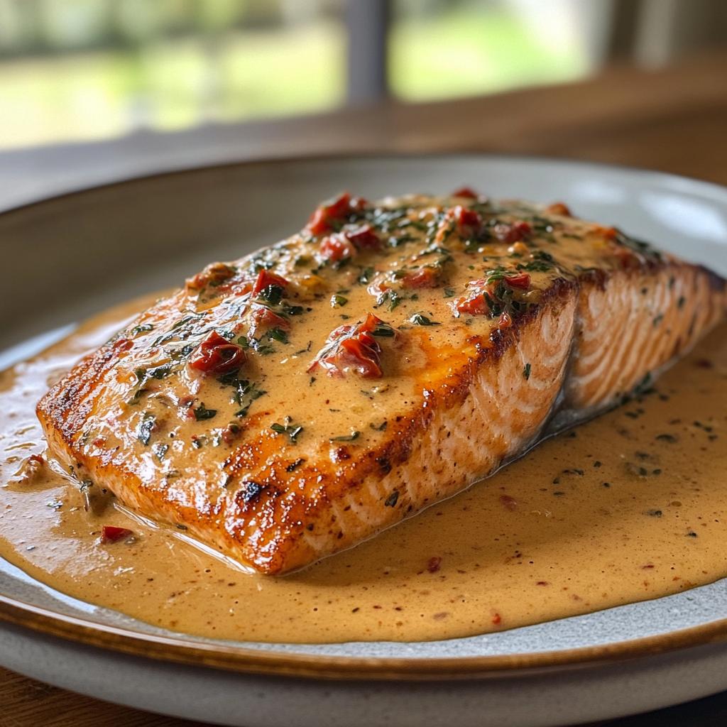 marry me salmon with creamy sun dried tomato sauce recipe - detail 1