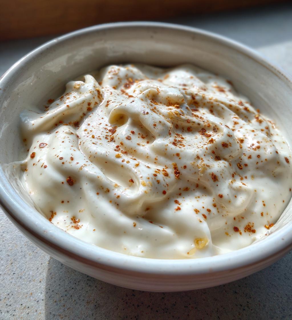 mexican white sauce - detail 1