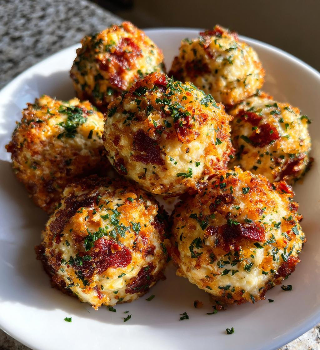 mini bacon ranch cheeseballs - detail 1