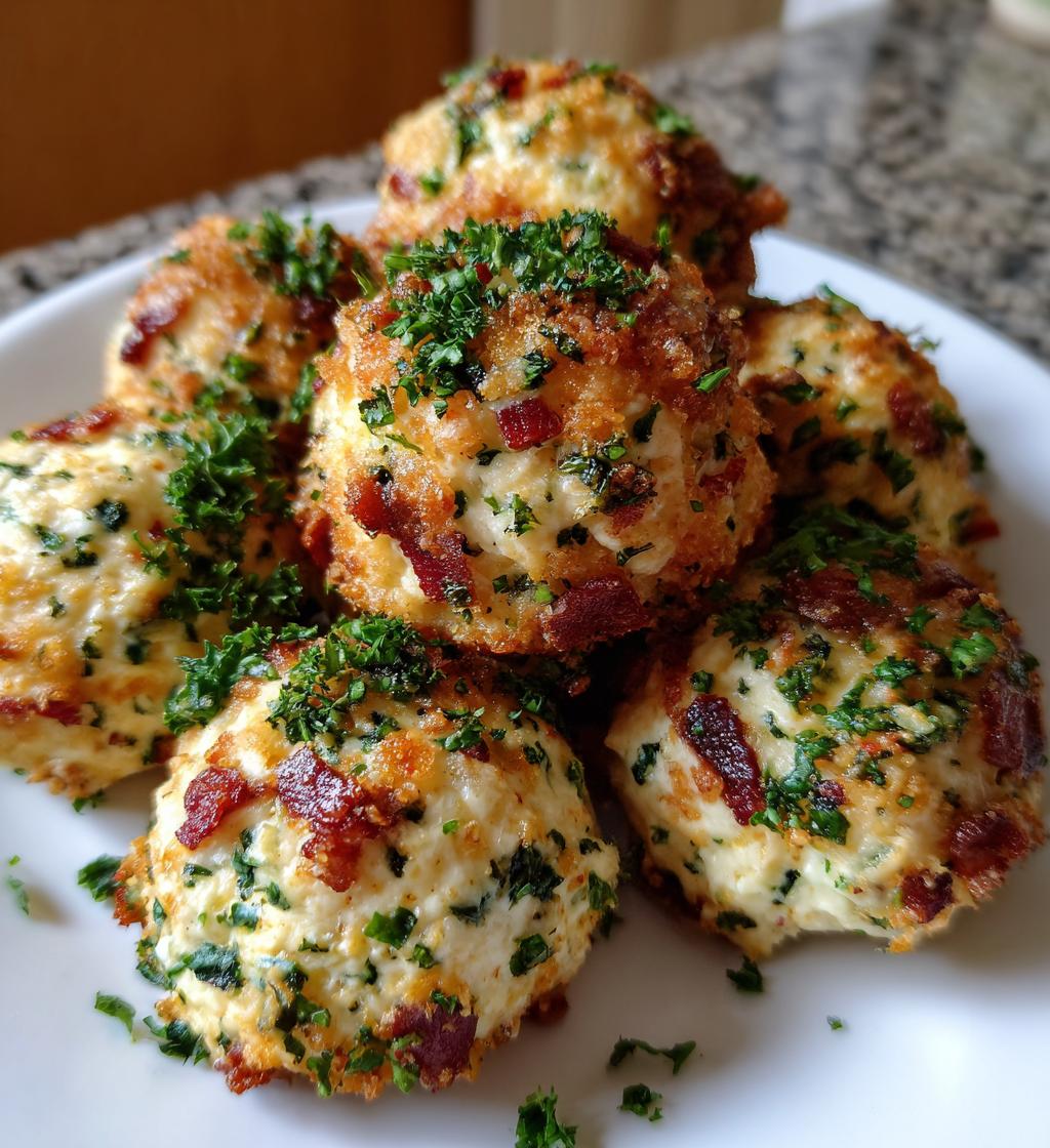 mini bacon ranch cheeseballs