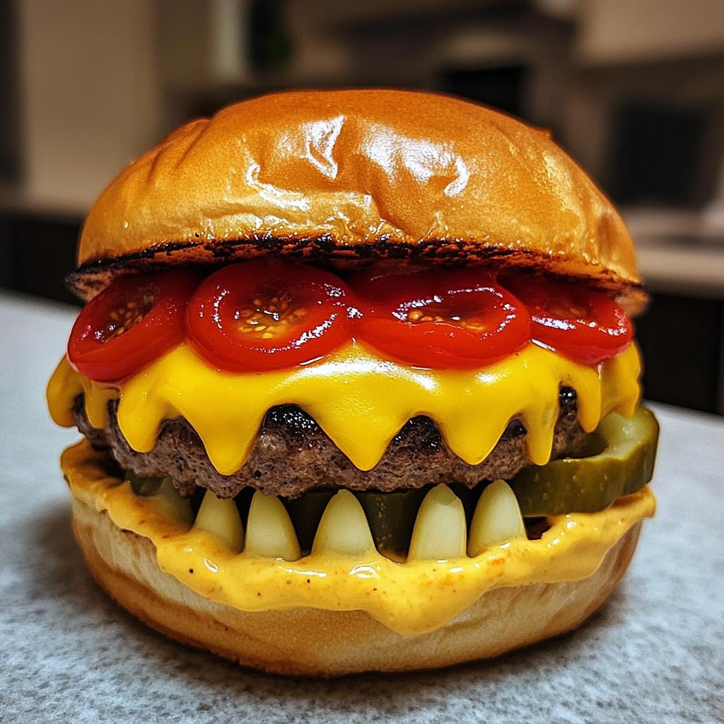 monster face burgers recipe