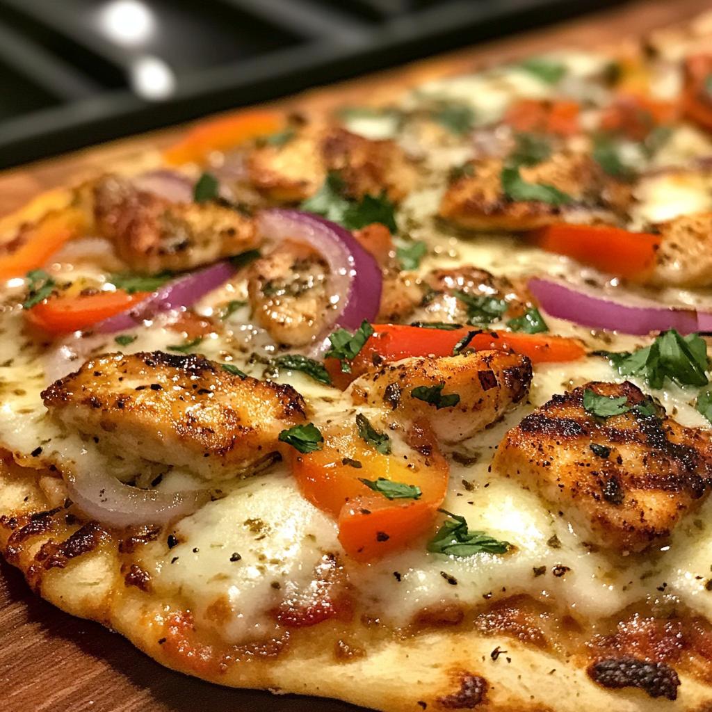 naan chicken pizza - detail 1
