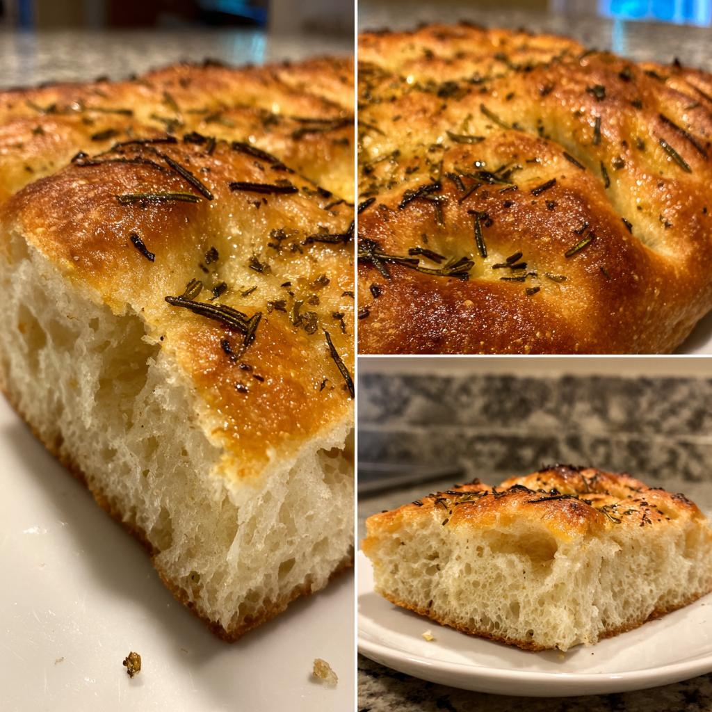 omemade focaccia bread