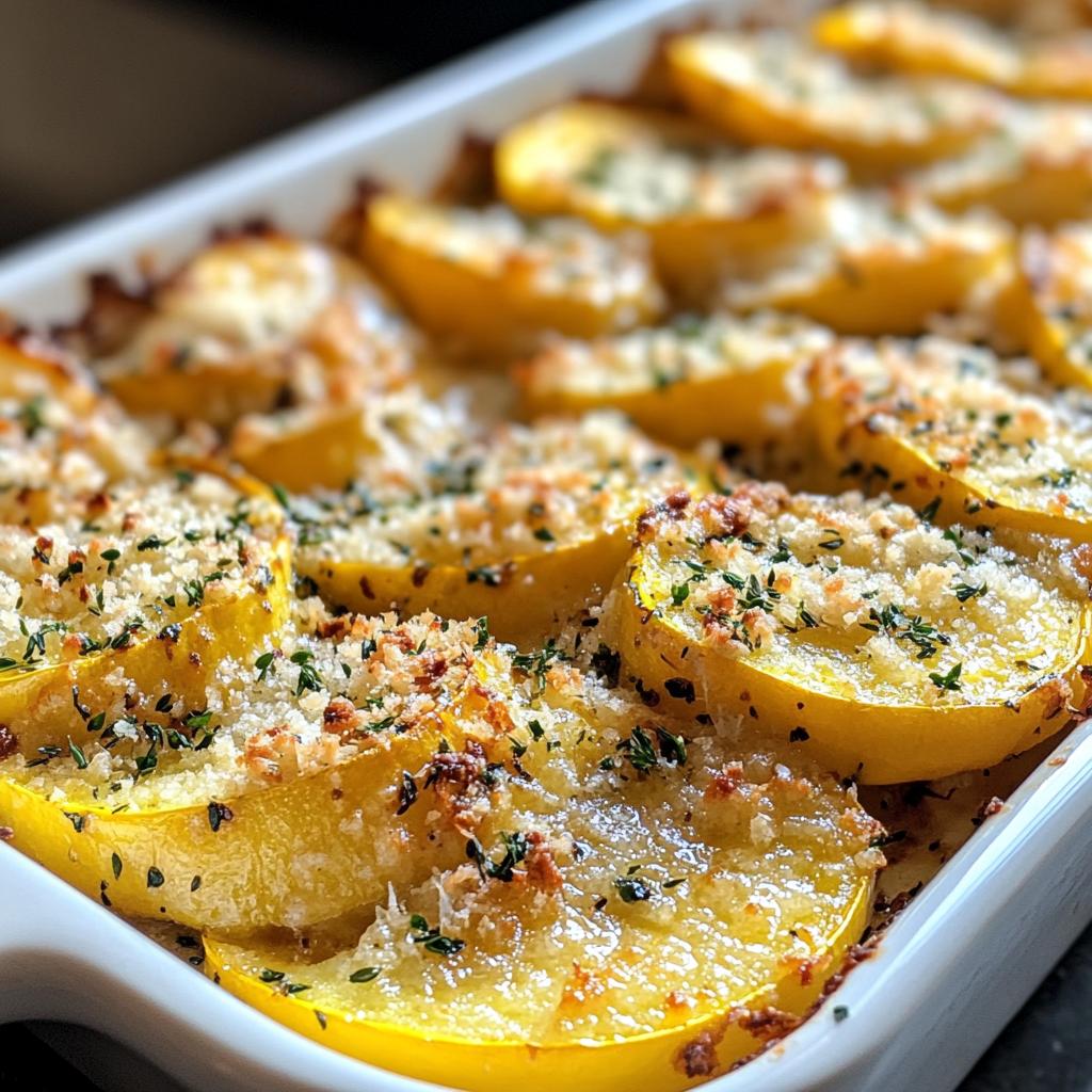 parmesan baked yellow squash recipe - detail 1