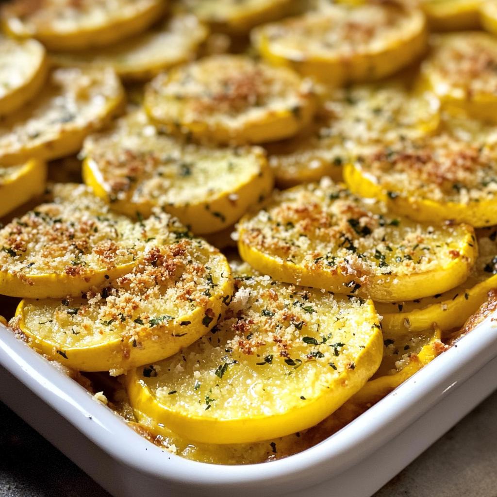 parmesan baked yellow squash recipe