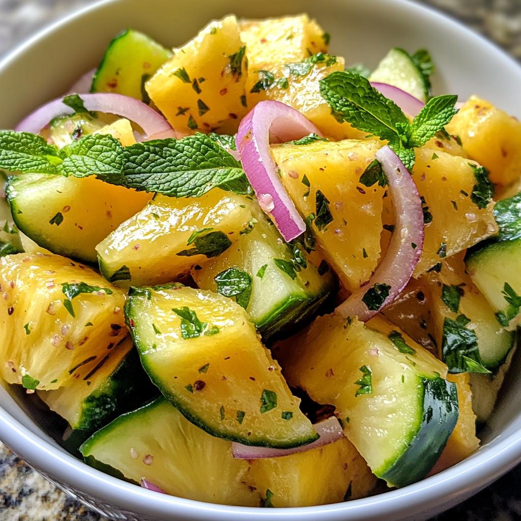 pineapple cucumber salad
