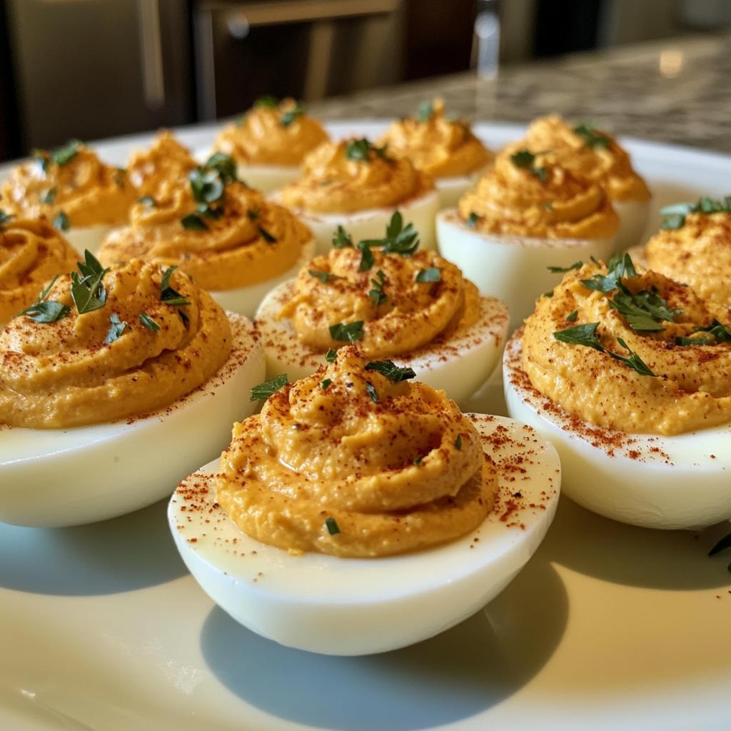pumpkin deviled eggs recipe