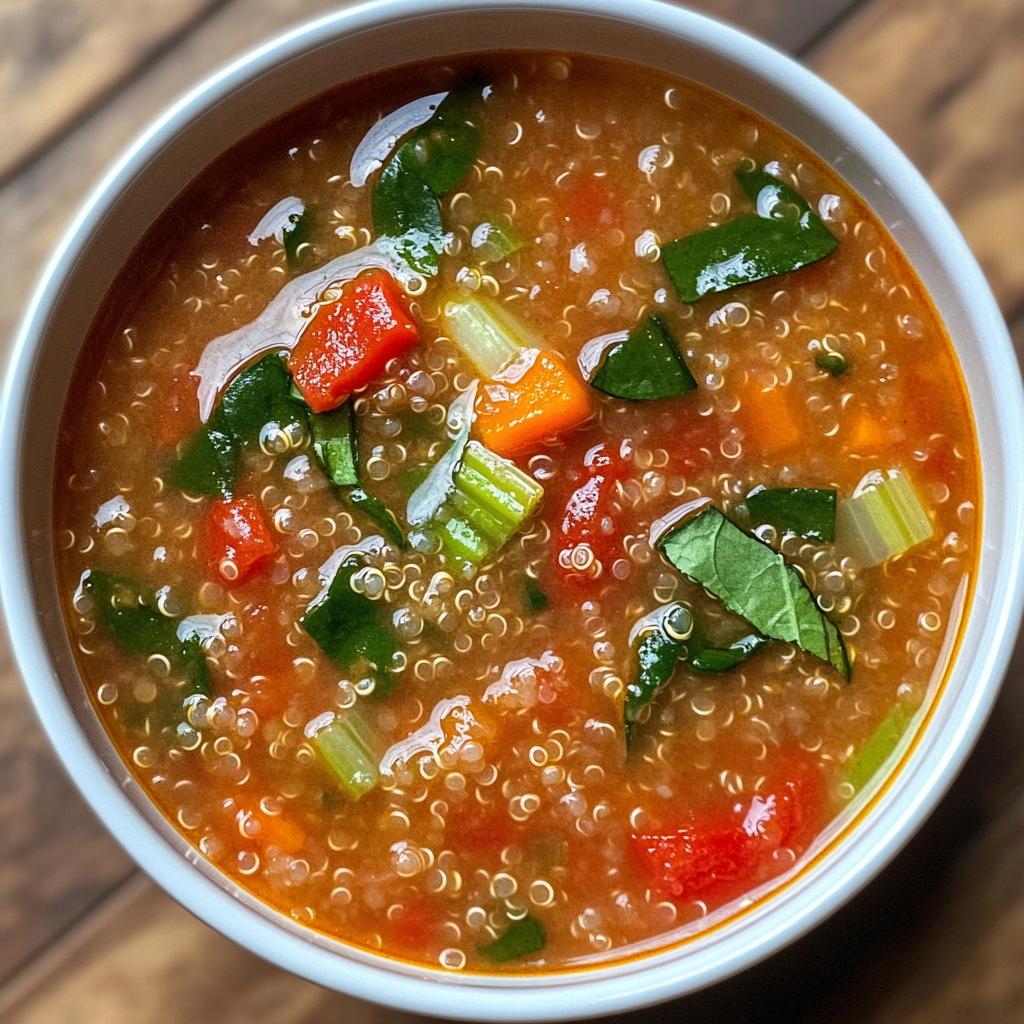 quinoa vegetable soup recipe - detail 1